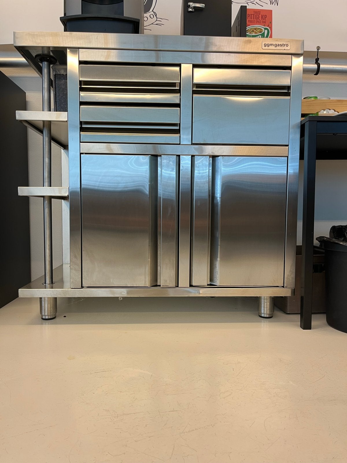 GGM Gastro RVS koffiemachine onderkast, Ophalen, Gebruikt, RVS Meubilair