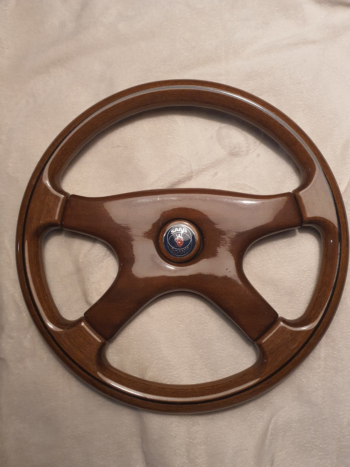 Houten Sportstuur voor SAAB 9-3, 900, 9000, 9-5 - Momo Nardi, Auto-onderdelen, Ophalen of Verzenden, Gebruikt, Saab