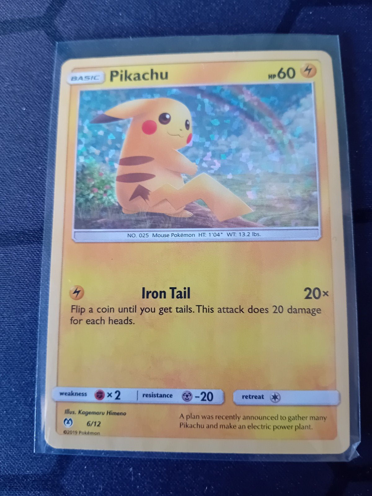 McDonald's Pikachu Pokémon Kaart - Zo goed als nieuw, Ophalen of Verzenden, Zo goed als nieuw, Losse kaart, Foil