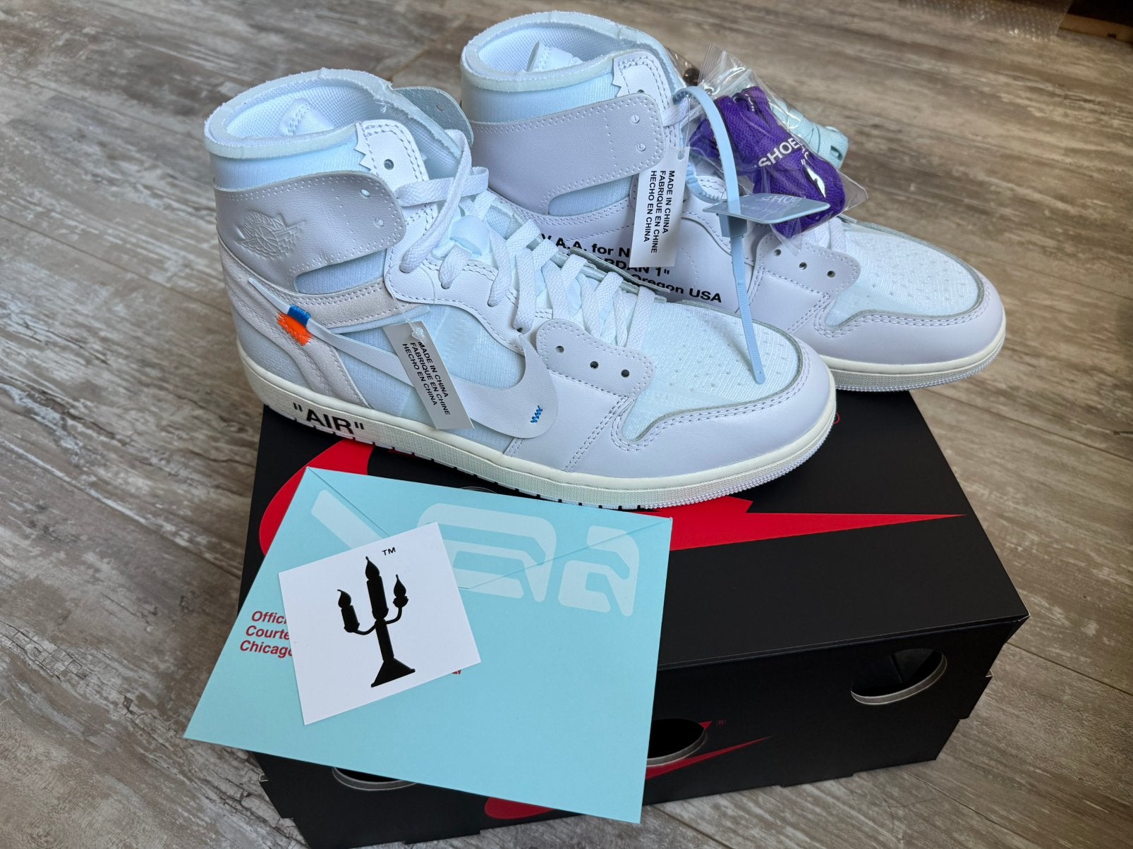 Air Jordan 1 High Virgil Abloh Archive Alaska | Maat 47, Kleding | Heren, Schoenen, Wit, Nieuw, Ophalen of Verzenden, Sneakers of Gympen