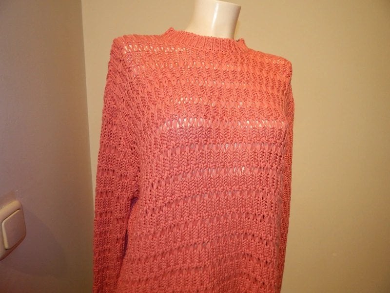 Anine Bing grof gebreide trui roze van kleur tijdloos casua, Maat 38/40 (M), Verzenden, Zo goed als nieuw, Roze