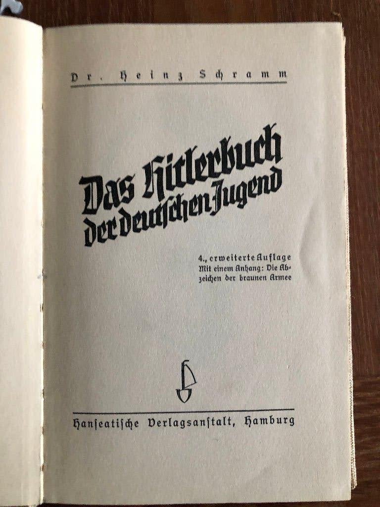 1934 Biografie Hitler voor de jeugd., Boeken, Verzenden, Dr. Heinz Schramm, Overige onderwerpen, Tweede Wereldoorlog