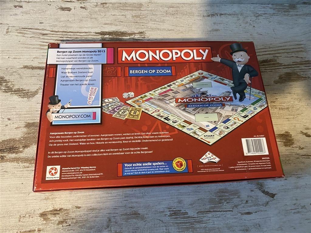 Monopoly Bergen op Zoom het beroemde vastgoedspel [s651], Verzenden, Zo goed als nieuw