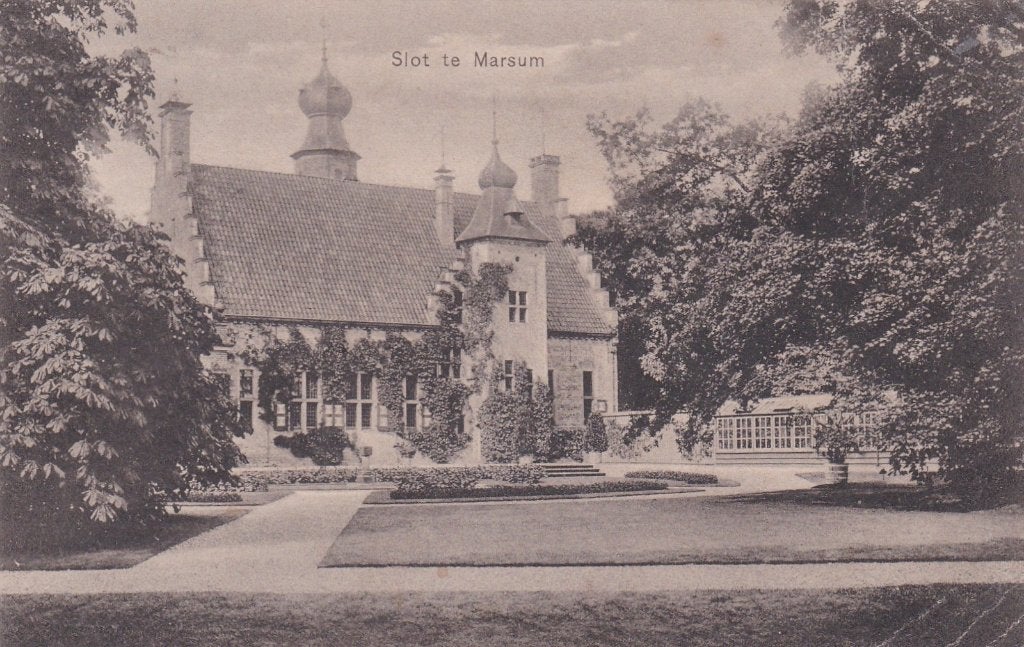 18641 Slot te Marsum Friesland Gelopen 1919, Verzenden, Voor 1920, Gelopen, Friesland