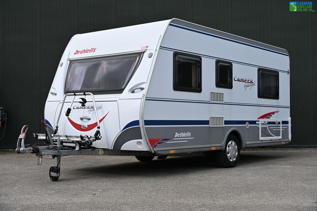 Dethleffs Camper Lifestyle 450 DB Fietsdr.|Voortent|BOVAG26, Caravans en Kamperen, Caravans, Rondzit, Bedrijf, Ringverwarming