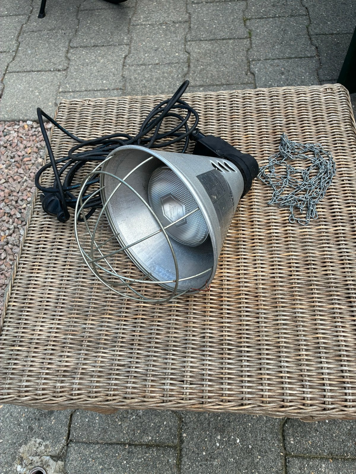 Warmtelamp, Ophalen