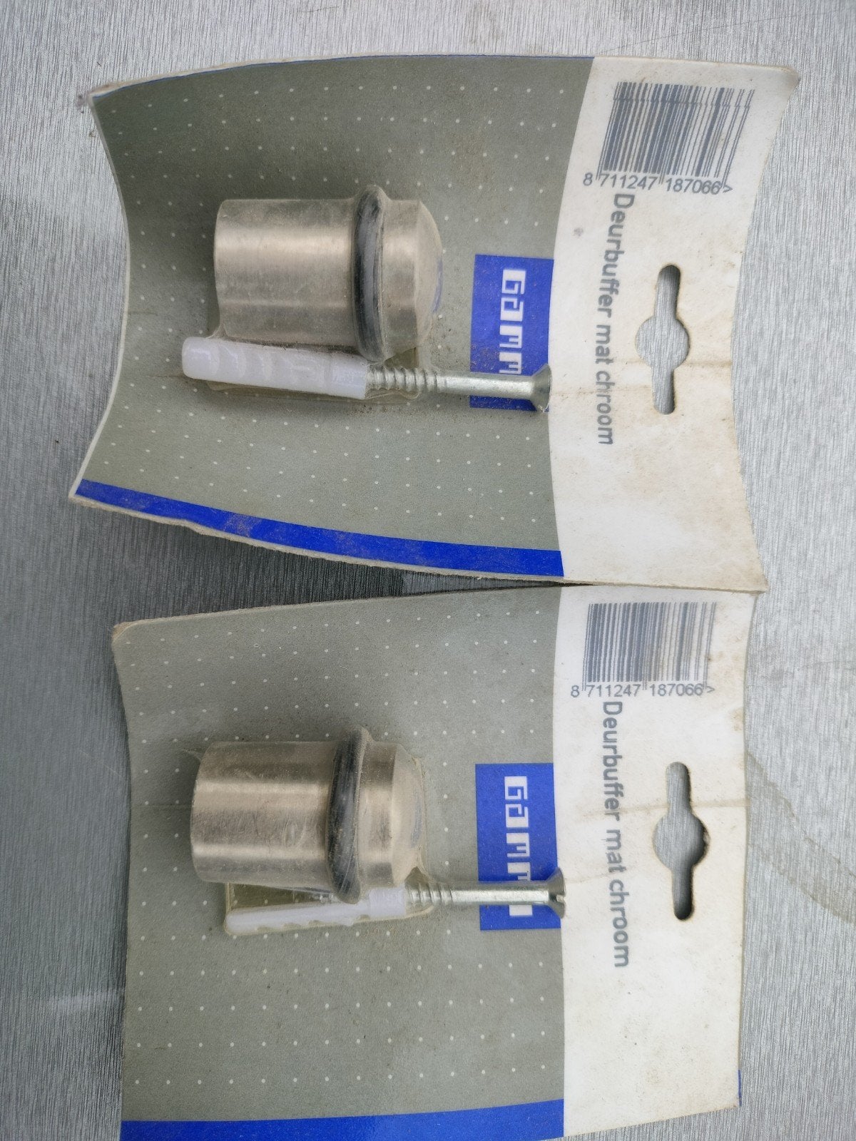 2x Nieuwe Deurbuffer Mat Chroom, Ophalen of Verzenden, Nieuw