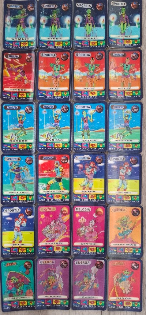 Spacix 24 kaarten., Verzamelen, Ophalen of Verzenden, Gebruikt, Overige typen