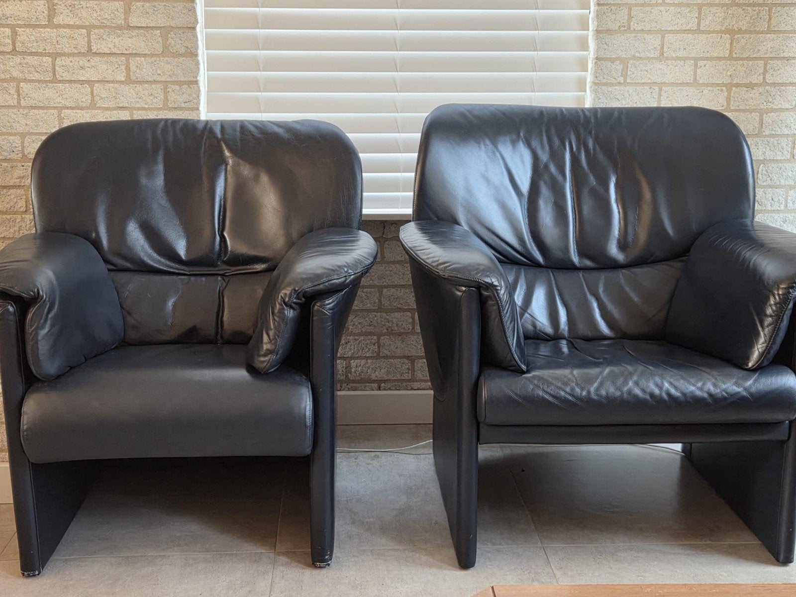 Comfortabele leren fauteuil - Jori, Modern, Comfortabel, Gebruikt, Ophalen of Verzenden, 75 tot 100 cm