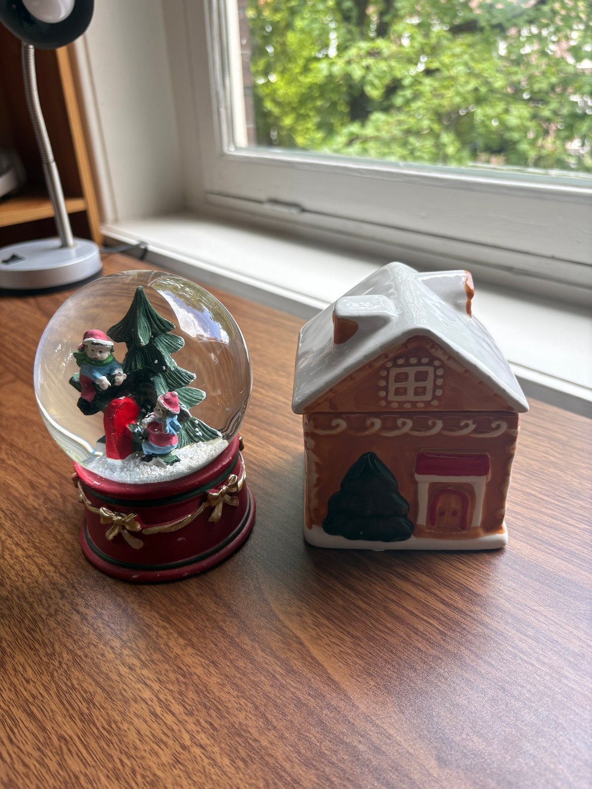 Kerstdecoratie – sneeuwbol / Huisje (los of samen te koop), Diversen, Ophalen
