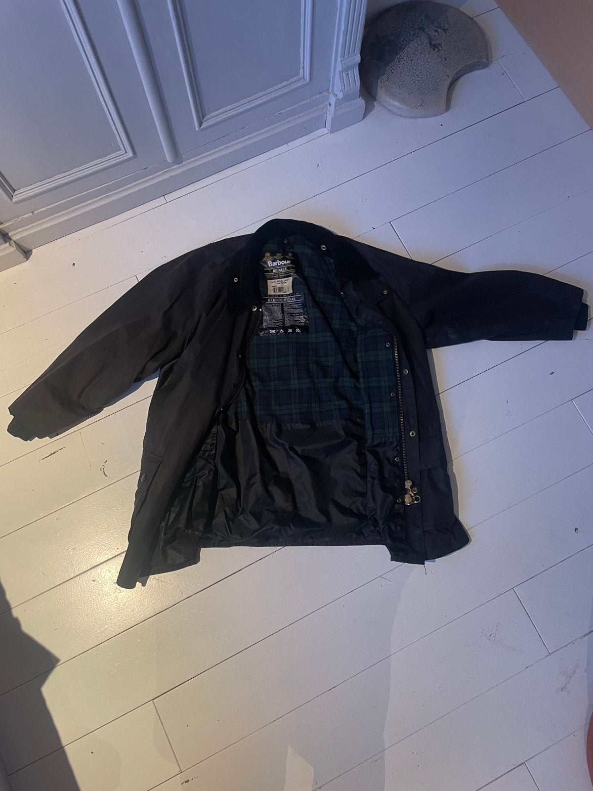 Barbour Bedale waxjas met ingekorte mouwen, Ophalen of Verzenden, Zo goed als nieuw, Zwart