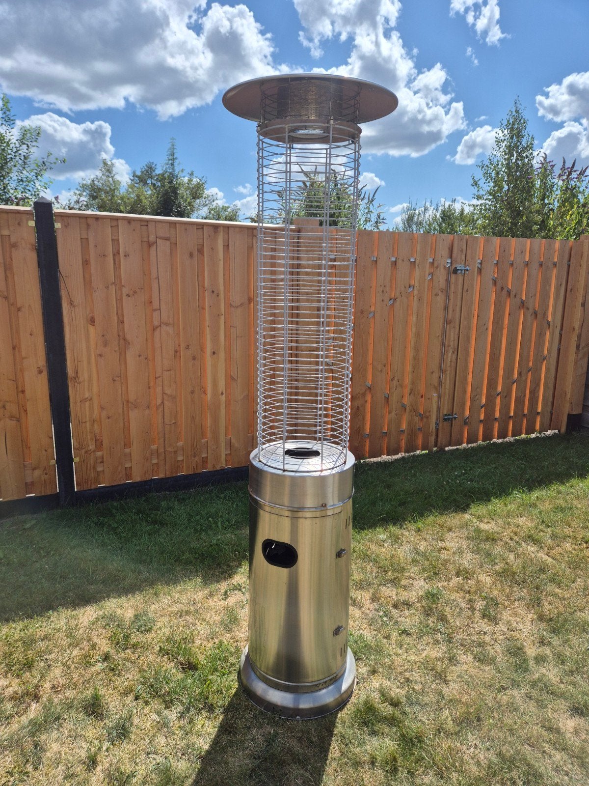 Gratis Terrasverwarmer op gas - Gebruikt, Ophalen, Gebruikt, Gas, Vloer
