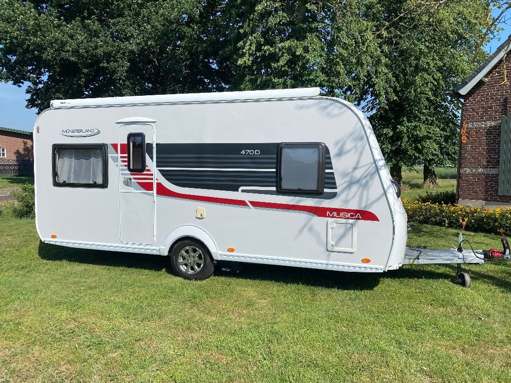 LMC caravan musica 470D / Munsterland, Caravans en Kamperen, Rondzit, Bedrijf, Vast bed, 4 tot 5 meter