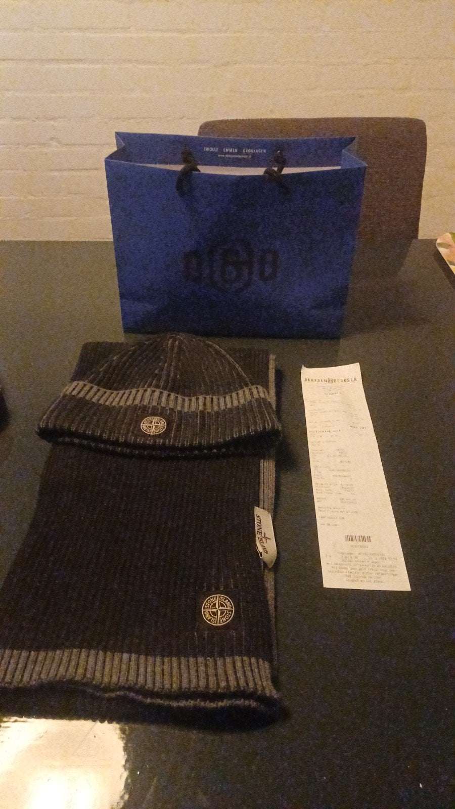 Stone Island muts en sjaal, Kleding | Heren, Ophalen of Verzenden, Zo goed als nieuw, Overige maten, Muts