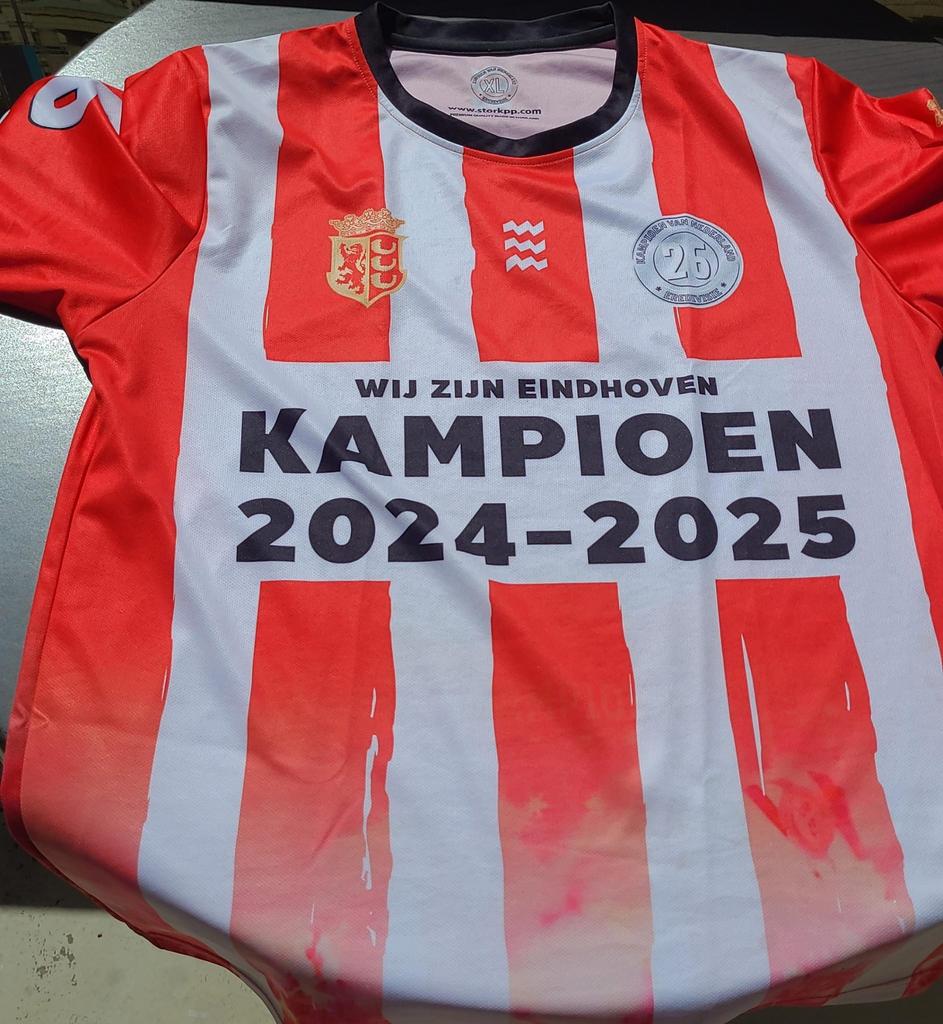 PSV shirt kampioen 2024 - 2025 26e keer kampioen maat XL, Maat XL, Ophalen of Verzenden, Gebruikt, Shirt