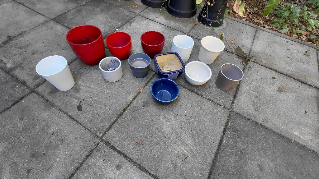 12 keramische potten, Ophalen, Huis en Inrichting