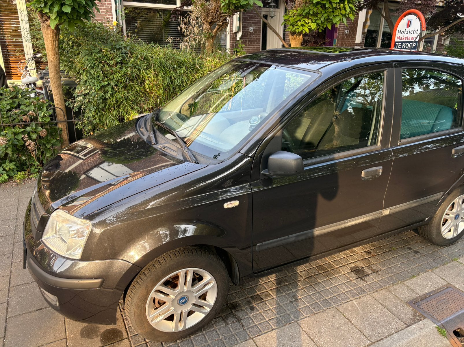 Fiat Panda 1.2 2005 Zwart, Voorwielaandrijving, Stof, Zwart, Origineel Nederlands