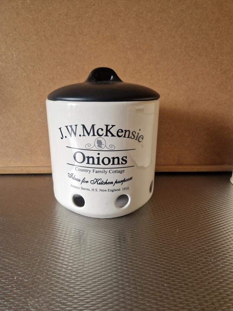 J.W. McKensie uienpot, Ophalen, Zo goed als nieuw, Overige materialen, Pot, Bus of Blik