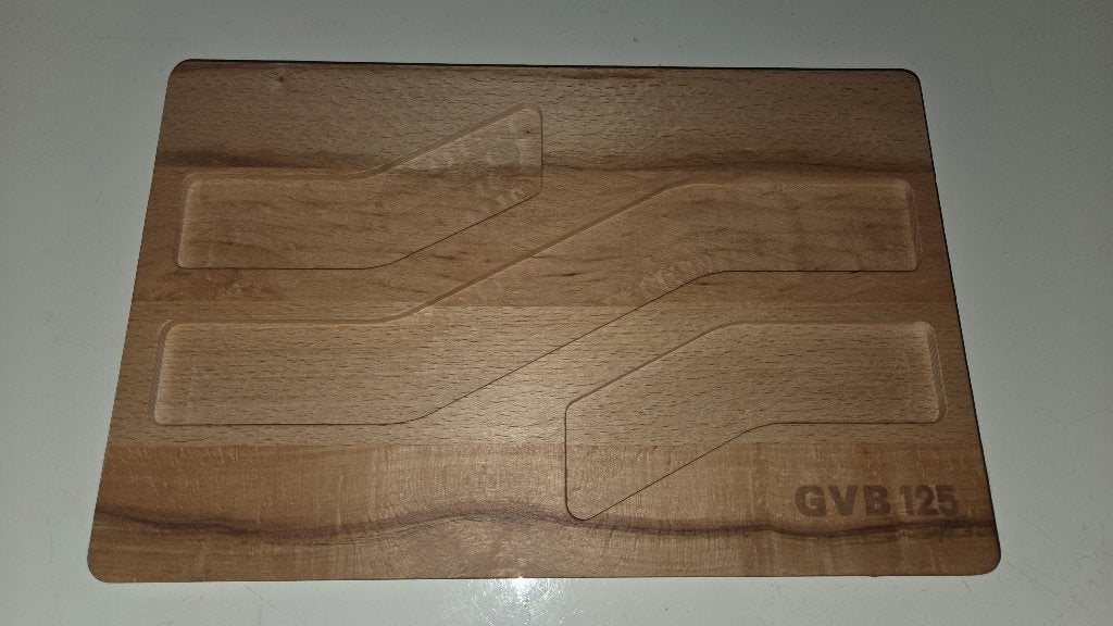 Uniek GVB Jubileum Kaasplankje (125 Jaar) - Gestoomd Eiken, Ophalen of Verzenden, Nieuw, Tram, Overige typen