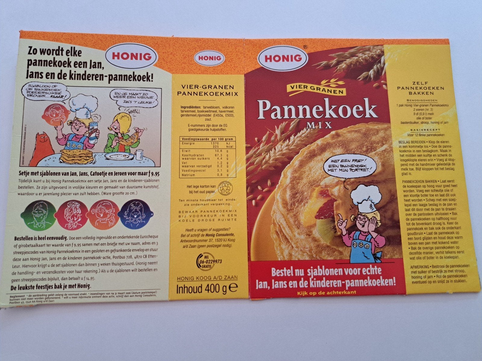 Bestel nu sjablonen voor Jan,Jans en de kinderen pannekoeken, Ophalen of Verzenden, Overige figuren, Nieuw