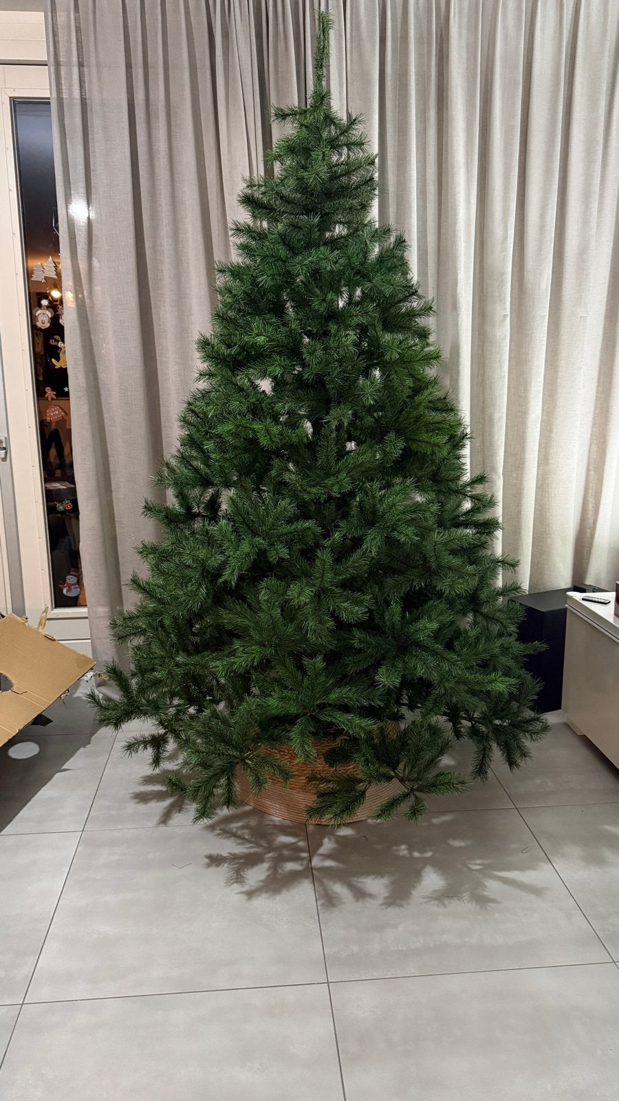 Te koop kerstboom hoogte 215 diameter 145, Ophalen, Gebruikt