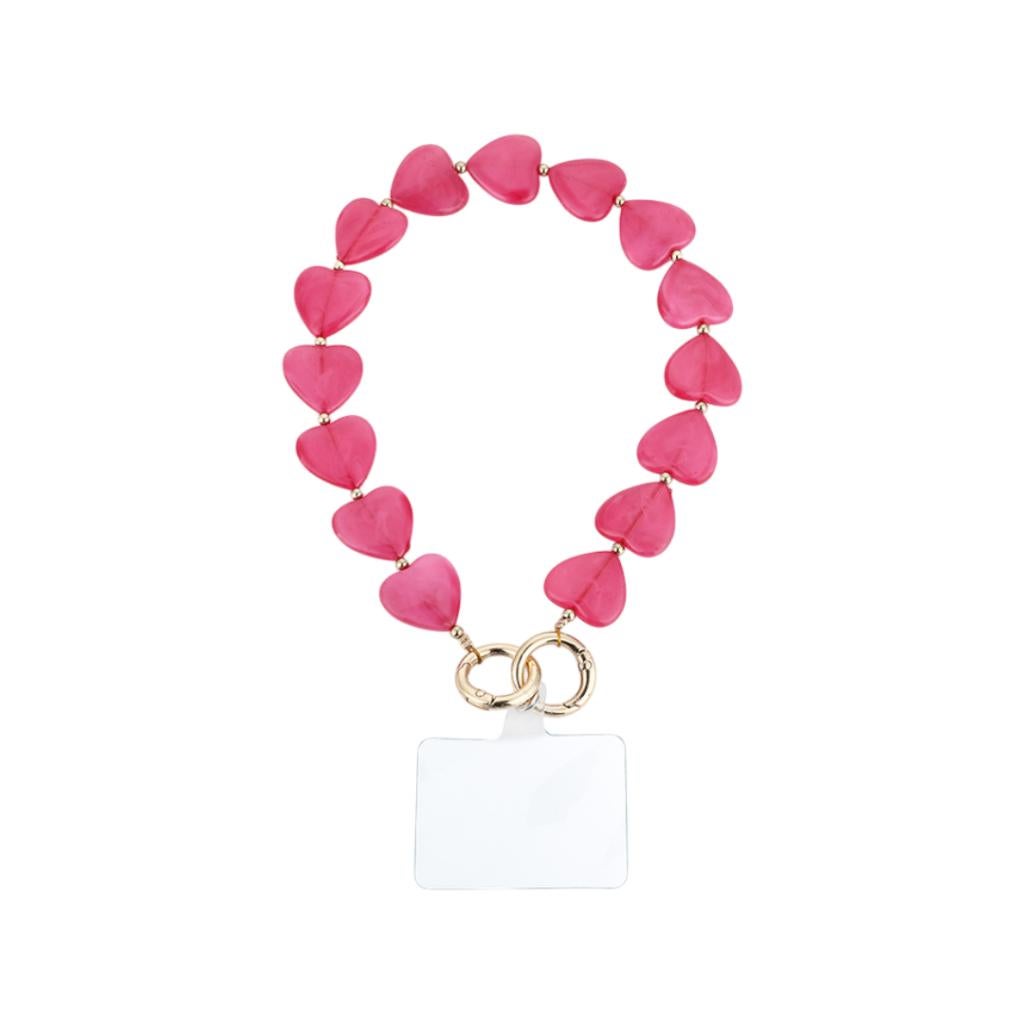 Pols Telefoonkoord – Hartjes Fushia (Nieuw), Ophalen of Verzenden, Nieuw, Telefoonhanger of Accessoire