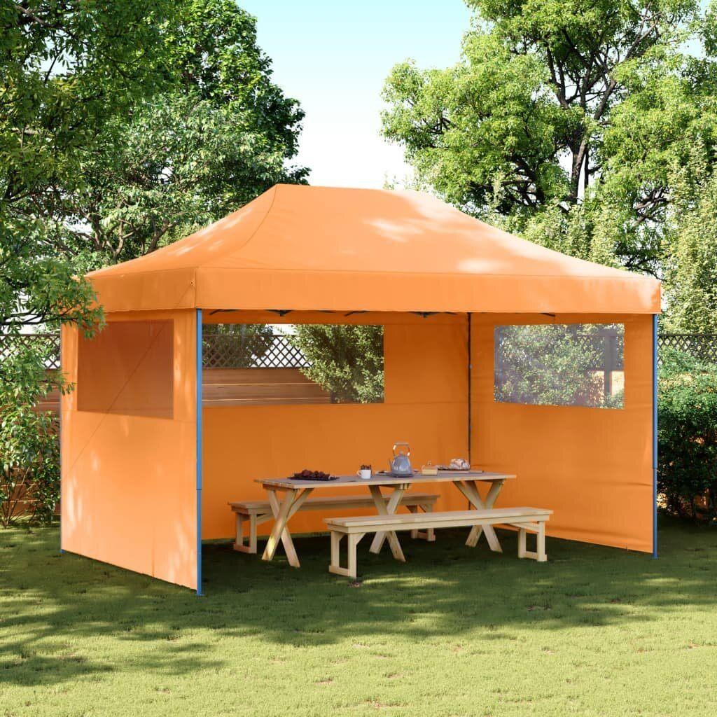Partytent Party inklapbaar pop-up met 3 zijwanden oranje, Tuin en Terras, Partytenten, Partytent, Minder dan 4 meter, Nieuw, Aylvalan 5 Bakkeveen