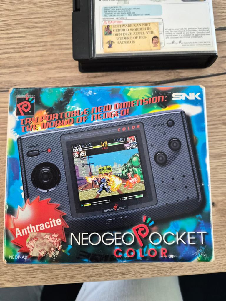 NeoGeo Pocket Color + fatal fury, Ophalen of Verzenden, Overige merken, Zo goed als nieuw