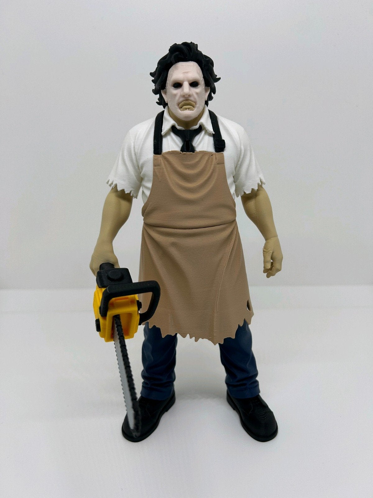 Leatherface actiefiguur met kettingzaag