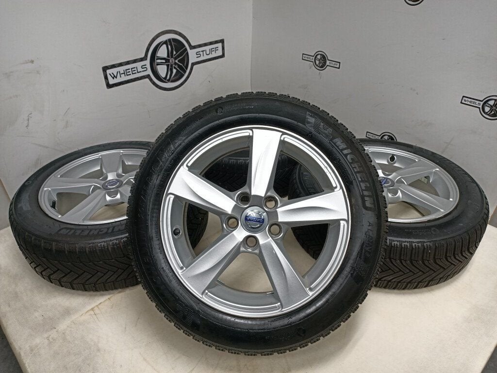 Volvo v40 v50 c30 velgen 16"inch winterbanden 5x108, Ophalen, Gebruikt, 16 inch, Banden en Velgen
