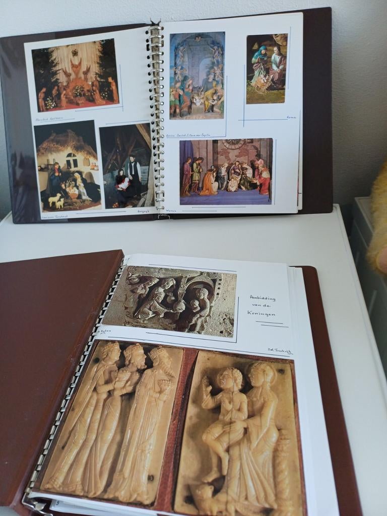 Uniek album met kerststalafbeeldingen en prenten, Verzamelen, Foto's en Prenten, Ophalen of Verzenden