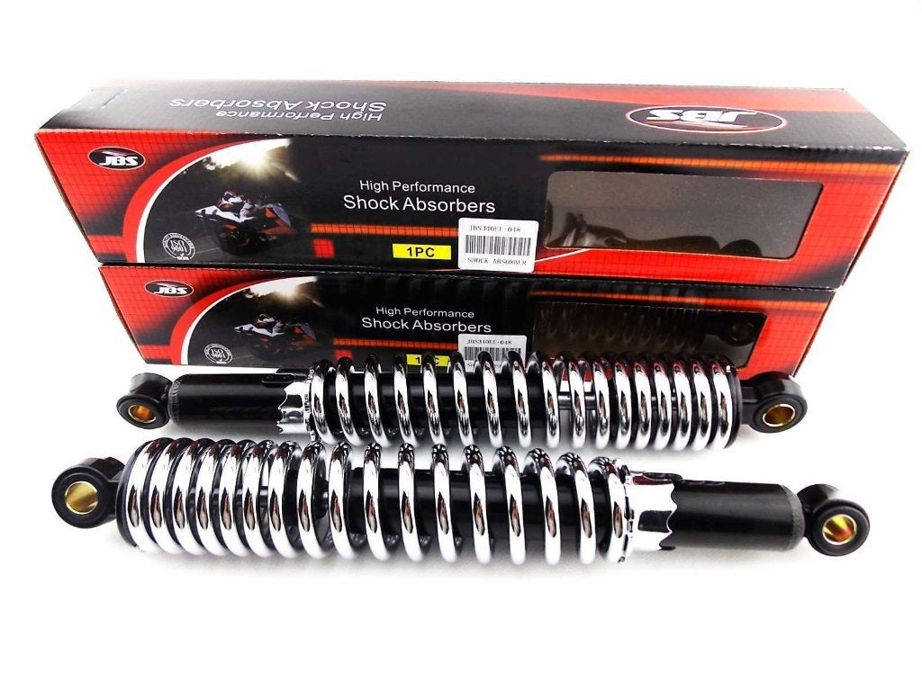 Nieuwe JBS schokdempers 340mm eye-to-eye 14mm zwart/chroom, Motoren, Ophalen of Verzenden, Nieuw