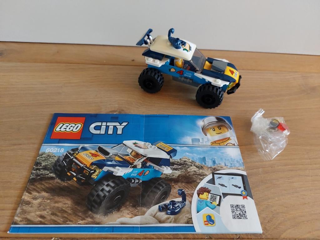 Lego City Woestijn rallywagen #60218, Ophalen, Compleet, Lego, Complete set
