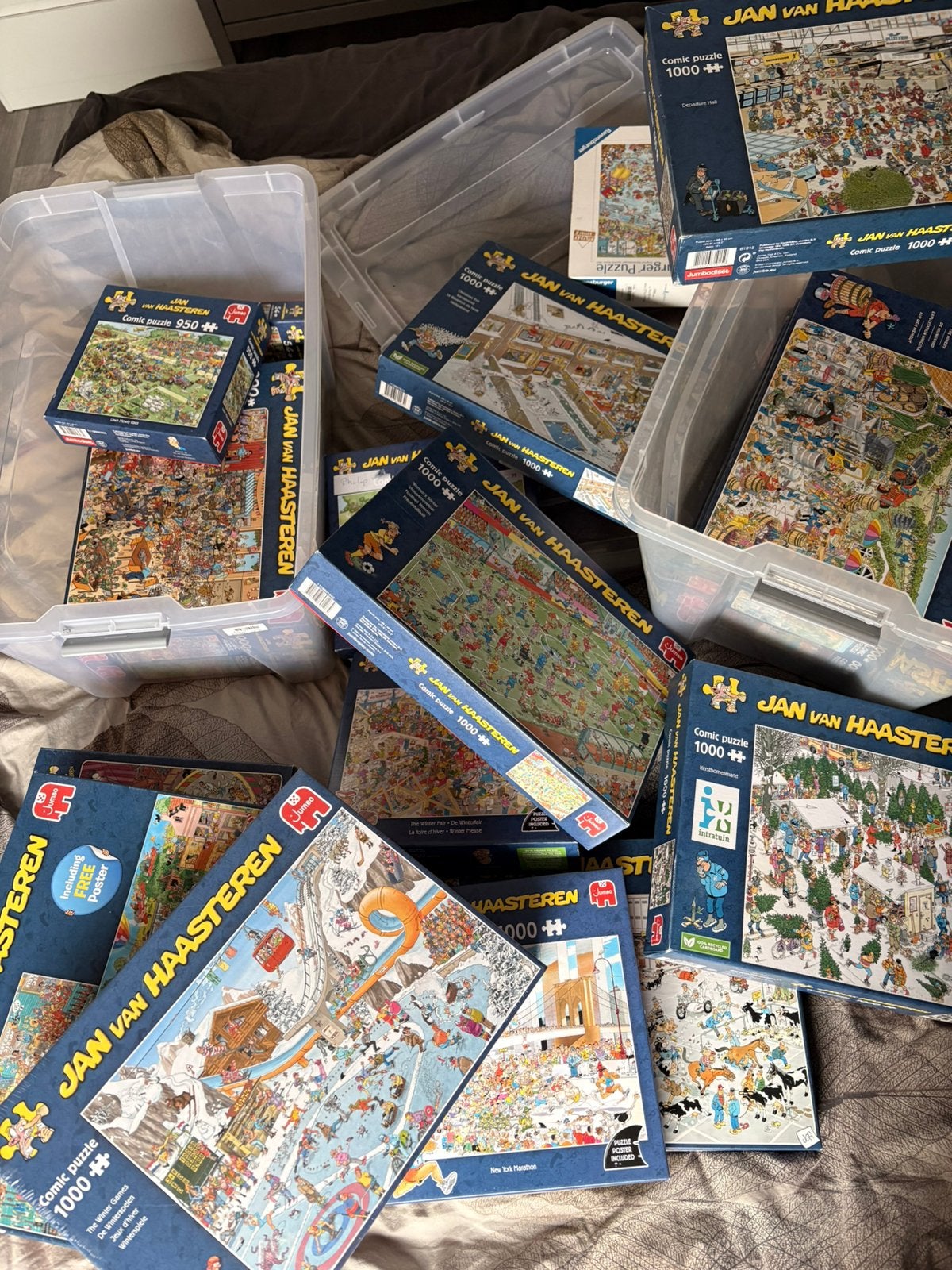 20x Jan van Haasteren puzzels - Diverse - p/p st., Ophalen of Verzenden, 500 t/m 1500 stukjes, Gebruikt, Legpuzzel