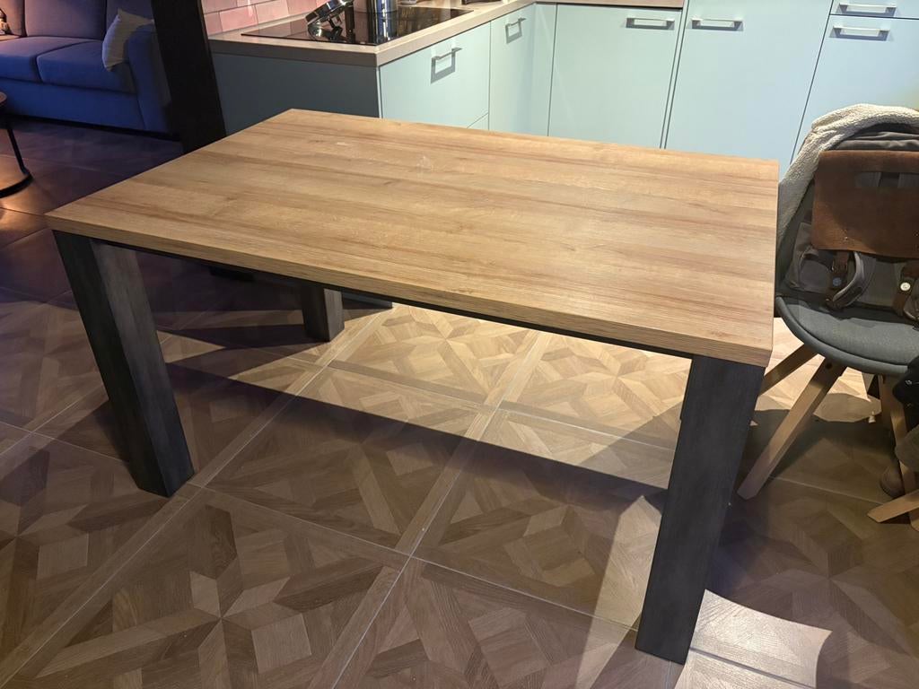 Eettafel eikenlook, Huis en Inrichting, Ophalen, Gebruikt, 100 tot 150 cm, 50 tot 100 cm