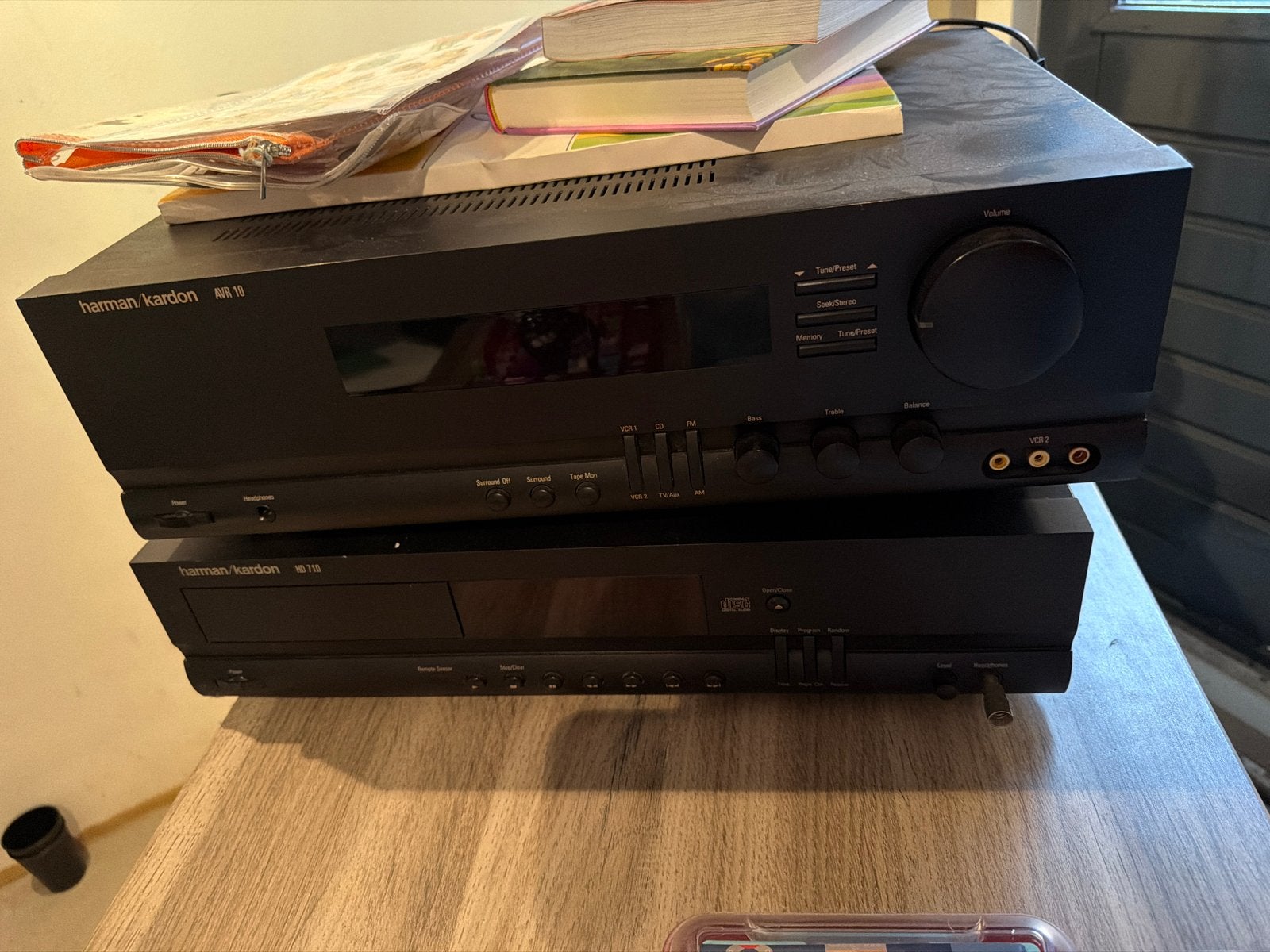 Harman Kardon AR 16 Receiver en HK 710 CD-speler met speaker, Ophalen of Verzenden, Gebruikt, Stereo speakers, Harman Kardon
