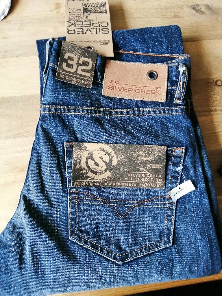 spijkerbroek Heren jeans Silver Creek, Blauw, Overige jeansmaten, Nieuw, Ophalen of Verzenden