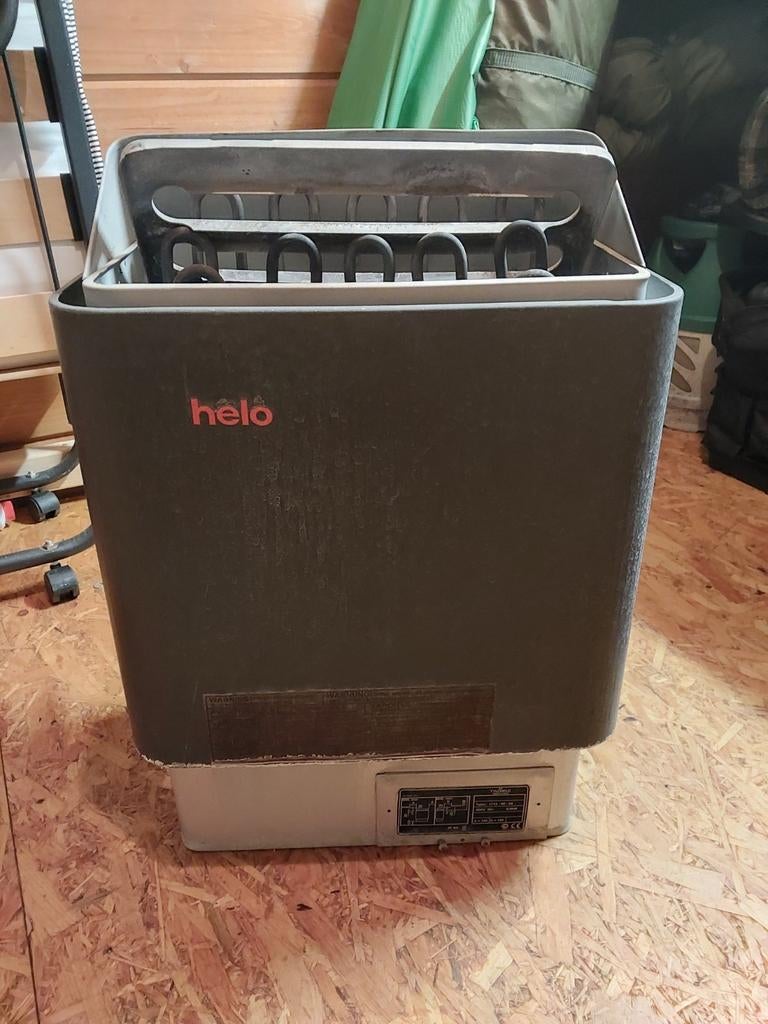 Helo Saunakachel - Gebruikt maar in goede staat, Ophalen, Gebruikt, Fins of Traditioneel, Onderdelen