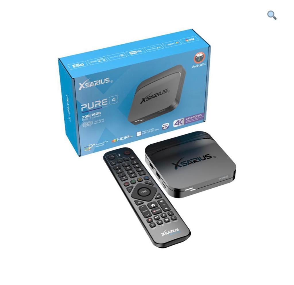 Xsarius Pure 4 Android IPTV Box, Xsarius, Minder dan 500 GB, Nieuw, Ophalen of Verzenden