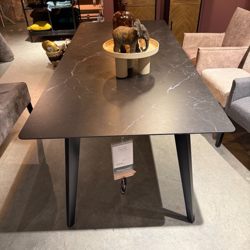 Eettafel Lineto - Keramiek zwart - Pronto Wonen, Niet ingevuld, Niet ingevuld, Niet ingevuld