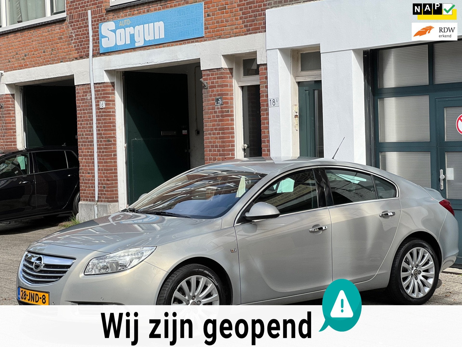 Opel Insignia 1.8 Cosmo-airco-elek ramen, Euro 5, Gebruikt, 4 cilinders, Origineel Nederlands