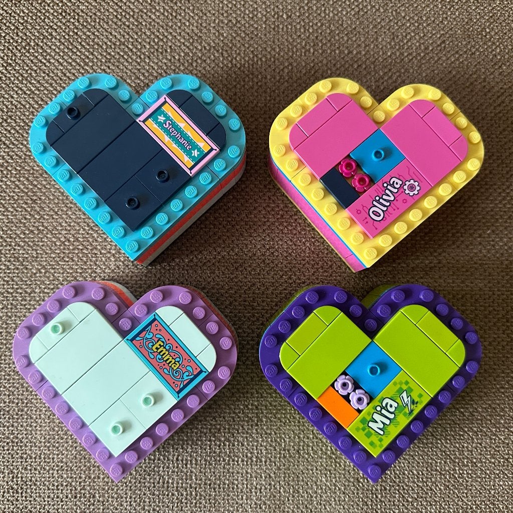 Lego Friends - 4x Hartvormige (zomer)doos, Gebruikt, Inclusief instructies, Lego, Friends