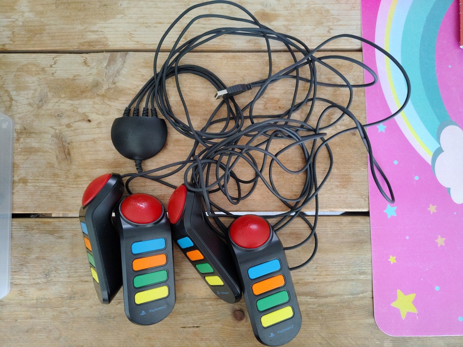 Buzz! Quiz TV Buzzers voor PlayStation 2 - Werkzaam, Ophalen of Verzenden, Gebruikt, Phat