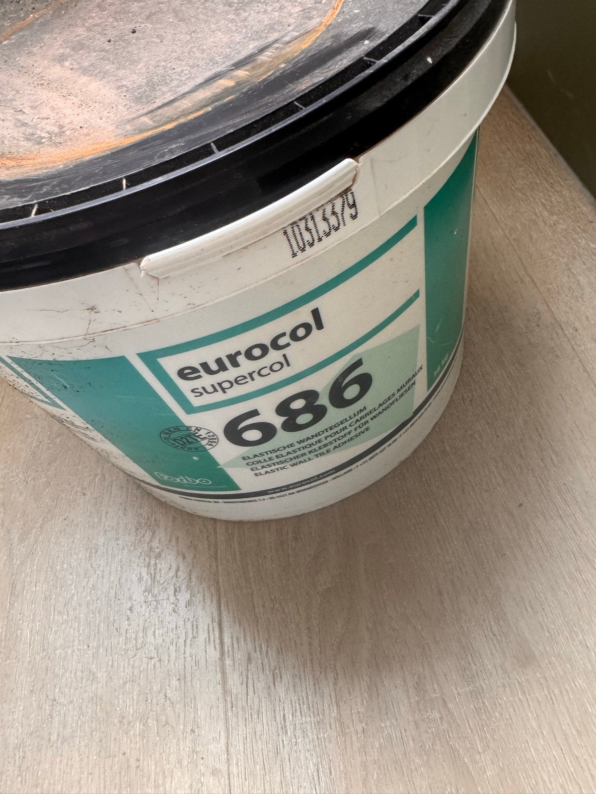 Eurocol Supercol 686 Elastische Wandtegellijm, Doe-het-zelf en Verbouw, Ophalen, Overige materialen, Wandtegels, Nieuw