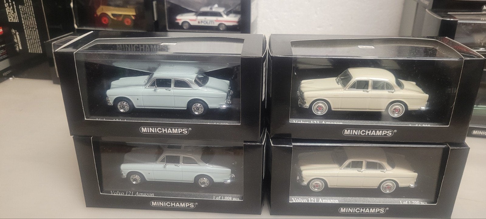 Minichamps 1959&1966 Volvo 121 Amazon, Ophalen of Verzenden, Nieuw, Auto, MiniChamps