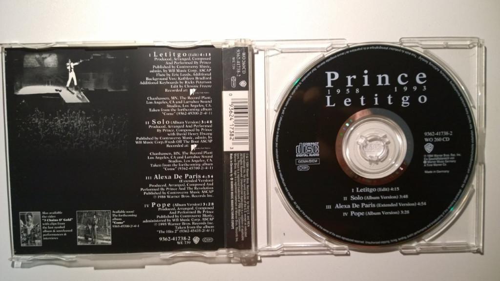 Prince - Letitgo, Maxi-single, Ophalen of Verzenden, Zo goed als nieuw, 1 single