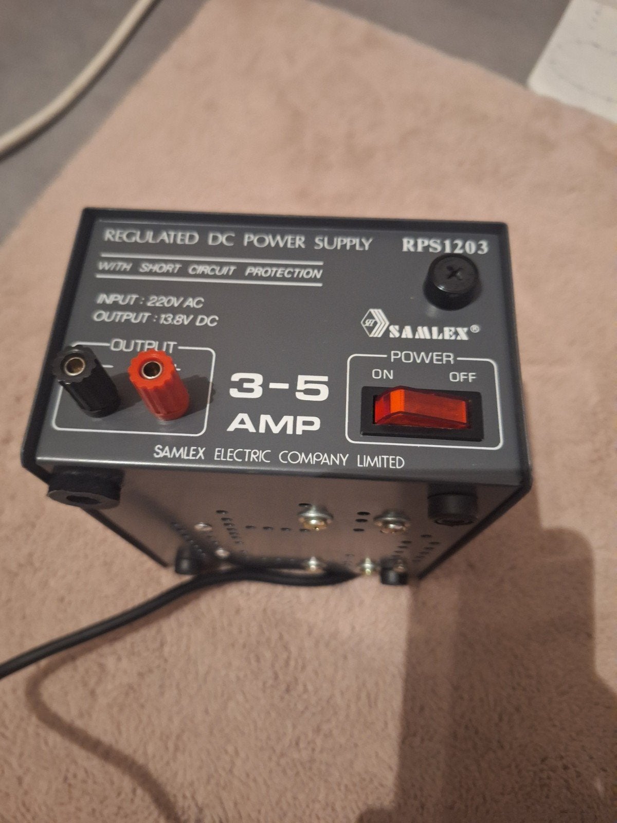 Samlex RPS1203 Gereguleerde DC Voeding 3-5 Amp, Ophalen of Verzenden, Gebruikt