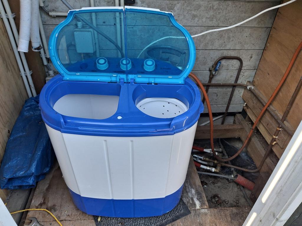 Compacte camping wasmachine met centrifuge, Minder dan 85 cm, Minder dan 4 kg, Bovenlader, Ophalen of Verzenden