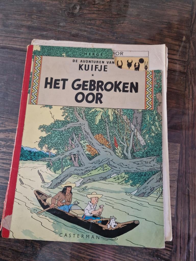 Kuifje: Het Gebroken Oor - Eerste Druk (1947), Boeken, Stripboeken, Ophalen of Verzenden