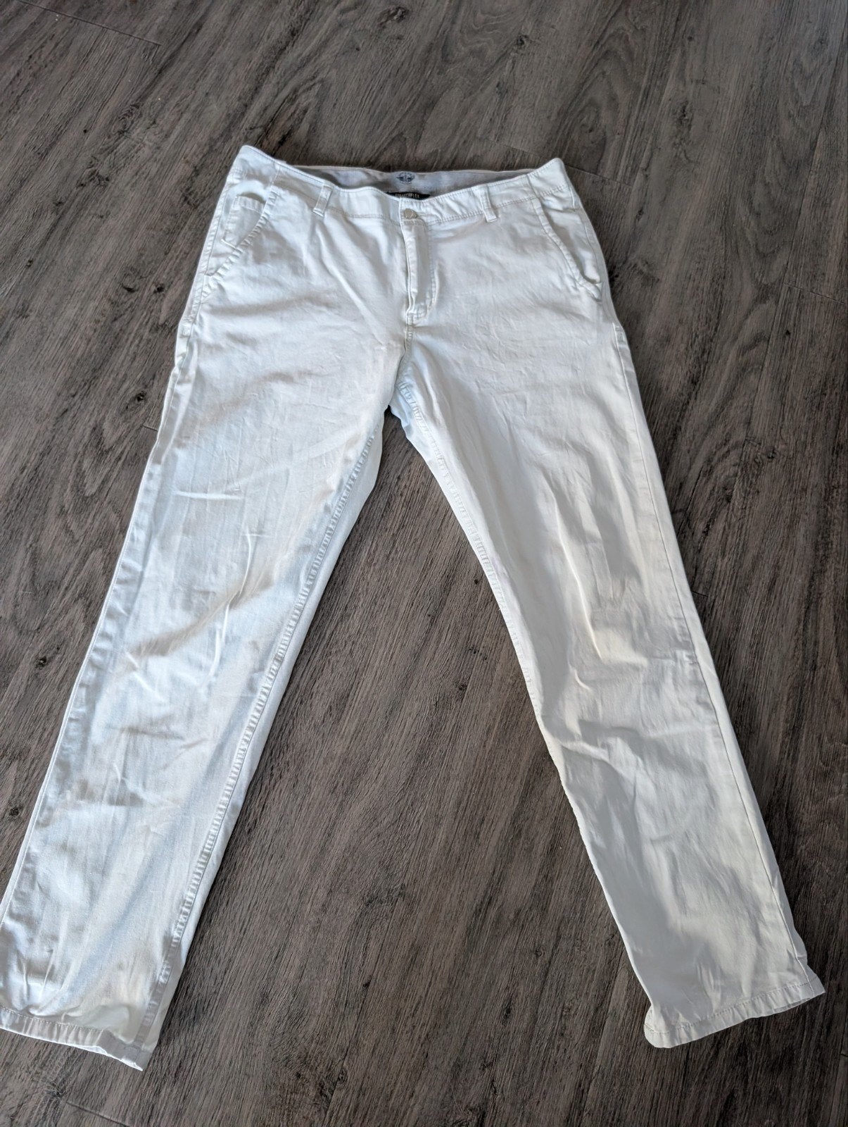 Dockers Smart Flex Chino Broek - Wit (W36 L32), Kleding | Heren, Broeken en Pantalons, Wit, Overige maten, Ophalen of Verzenden
